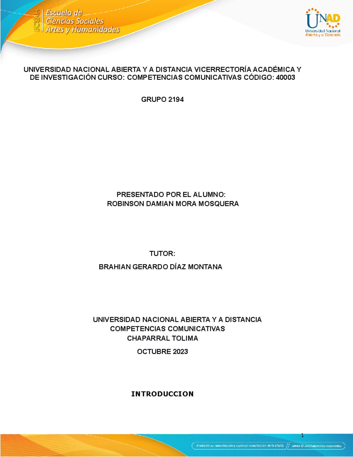 Reseña Informativa - UNIVERSIDAD NACIONAL ABIERTA Y A DISTANCIA ...