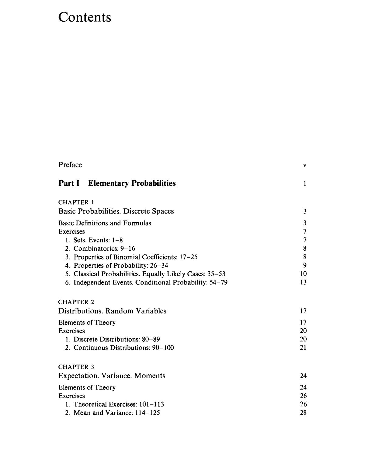 Exercises For Probability And Statistics - STATISTICS FOR MANAGEMENT ...