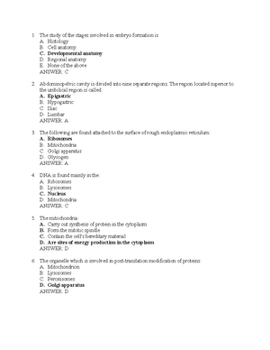 Nursing Test bank - Chapter 1 An Introduction to Anatomy and - Studocu