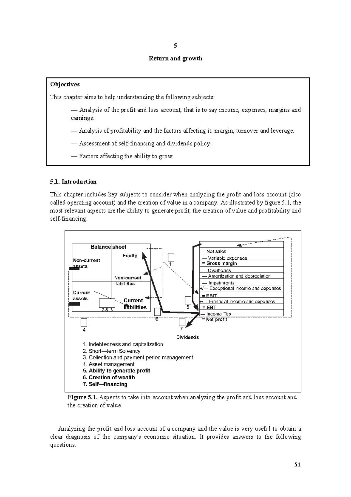 Analysis of financial statements Notes-51-65 - 5 Return and growth ...