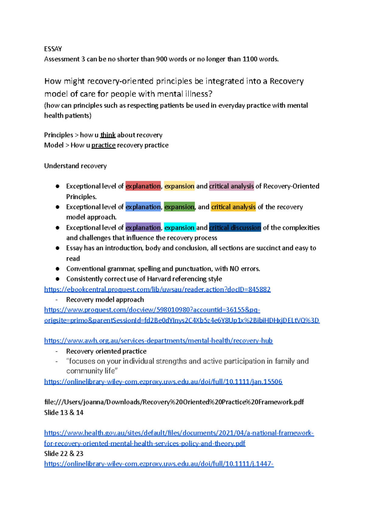 MHIC essay help ESSAY Assessment 3 can be no shorter than 900 words