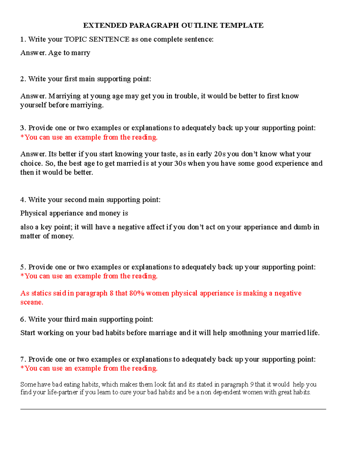 Prince Sharma Extended paragraph 1 EXTENDED PARAGRAPH OUTLINE TEMPLATE Write your TOPIC