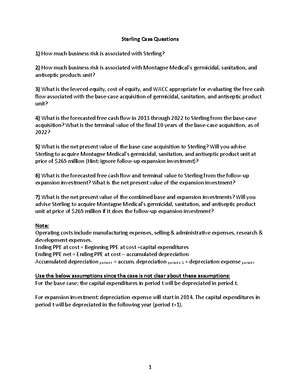Super Project - case report - STUDY QUESTIONS FOR: SUPER PROJECT The ...