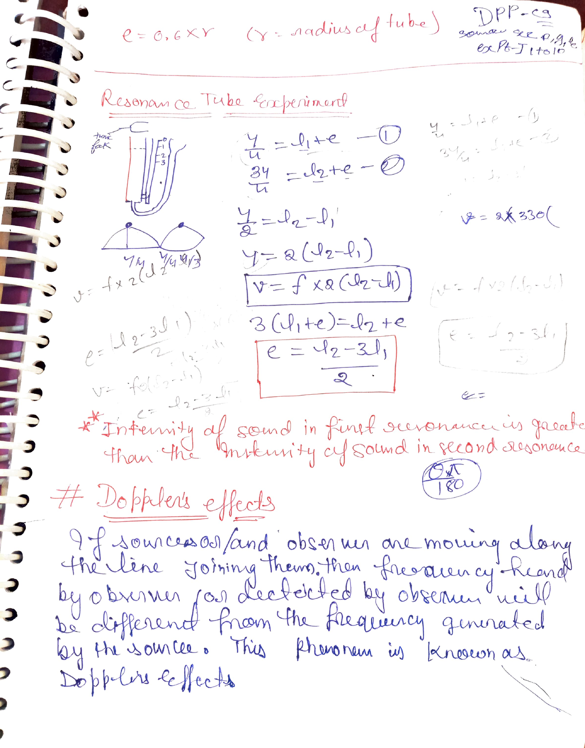 Dopplers effects in sound wave LECTURE NOTES FROM RESONANCE KOTA ...