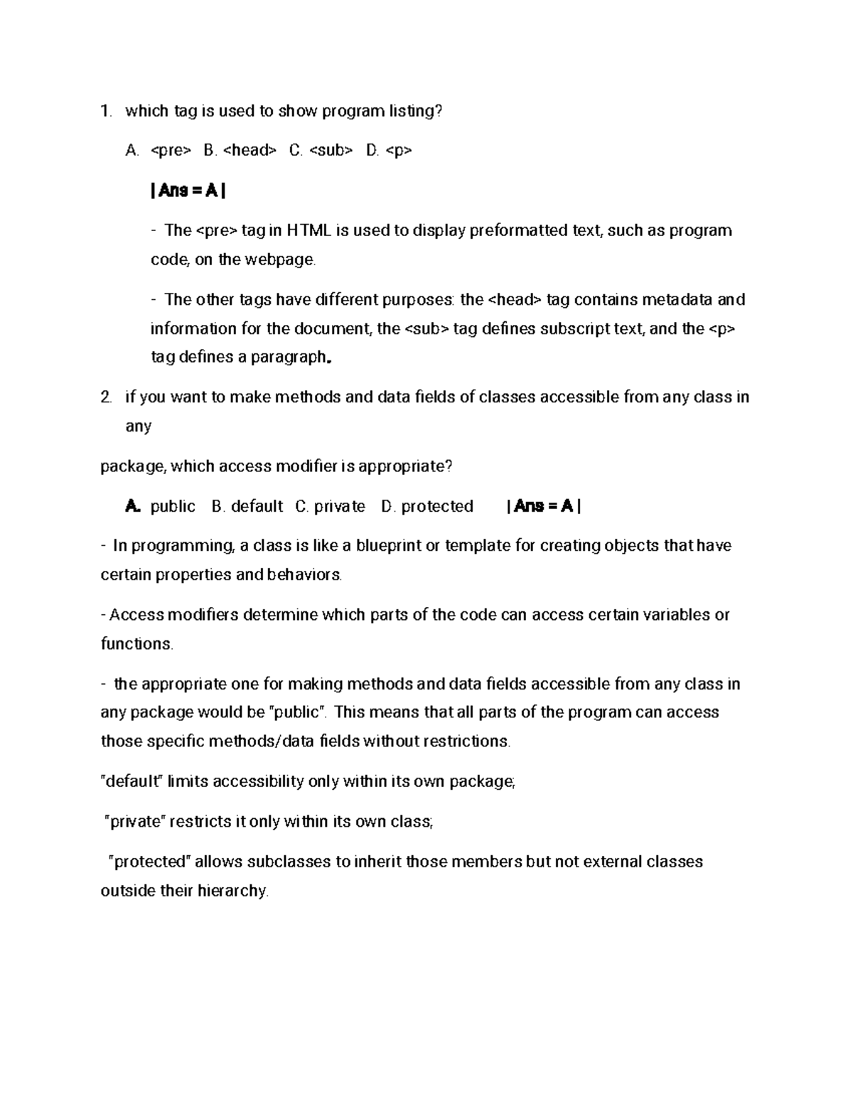 Exit Exam Recover - It's short not on cs dpt - which tag is used to ...