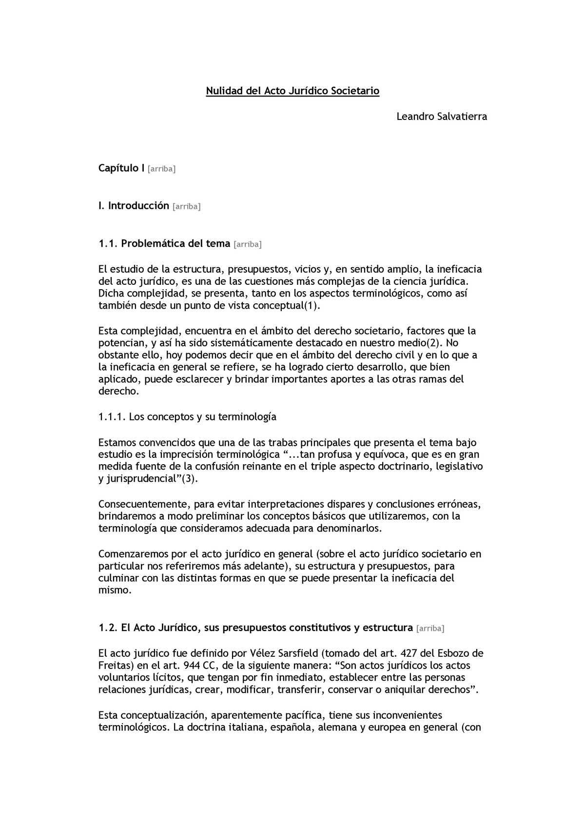 Nulidad Del Acto Jur Dico Societario Salvatierra Sociedades Civiles Y Comerciales Studocu