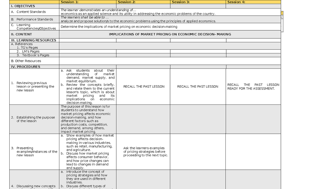 AE Q1 WEEK 5 - DLL - DAILY LESSON LOG Department of Education School ...