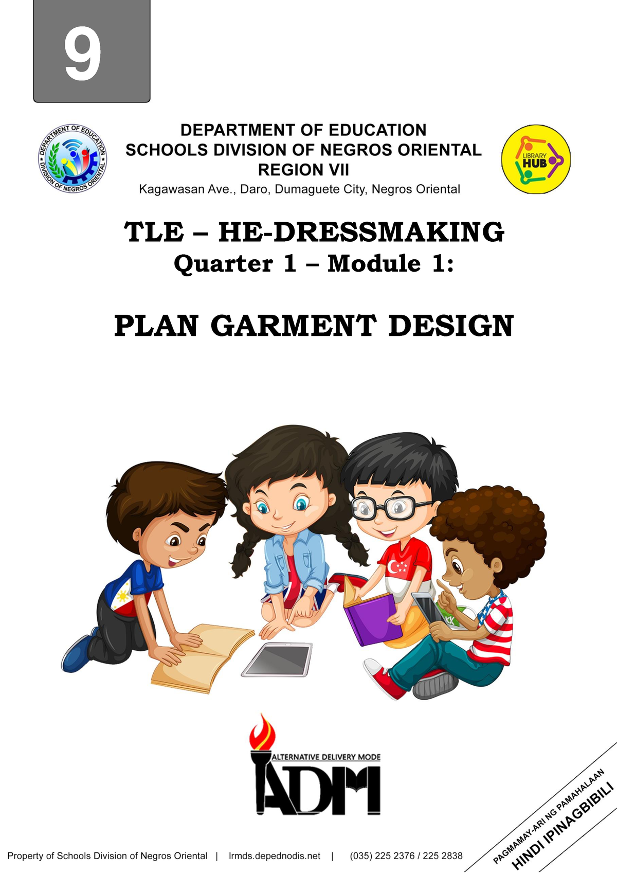 HE Dressmaking GR9 Q1 Module-1-FOR- Teacher - 9 TLE – HE-DRESSMAKING ...