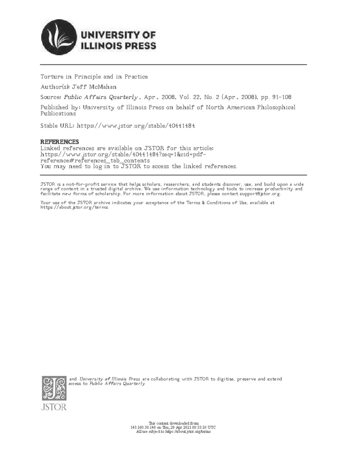 TEXT+-+Torture+in+Principle+and+in+Practice+-+Mc Mahan+2008 - 7RUWXUH ...