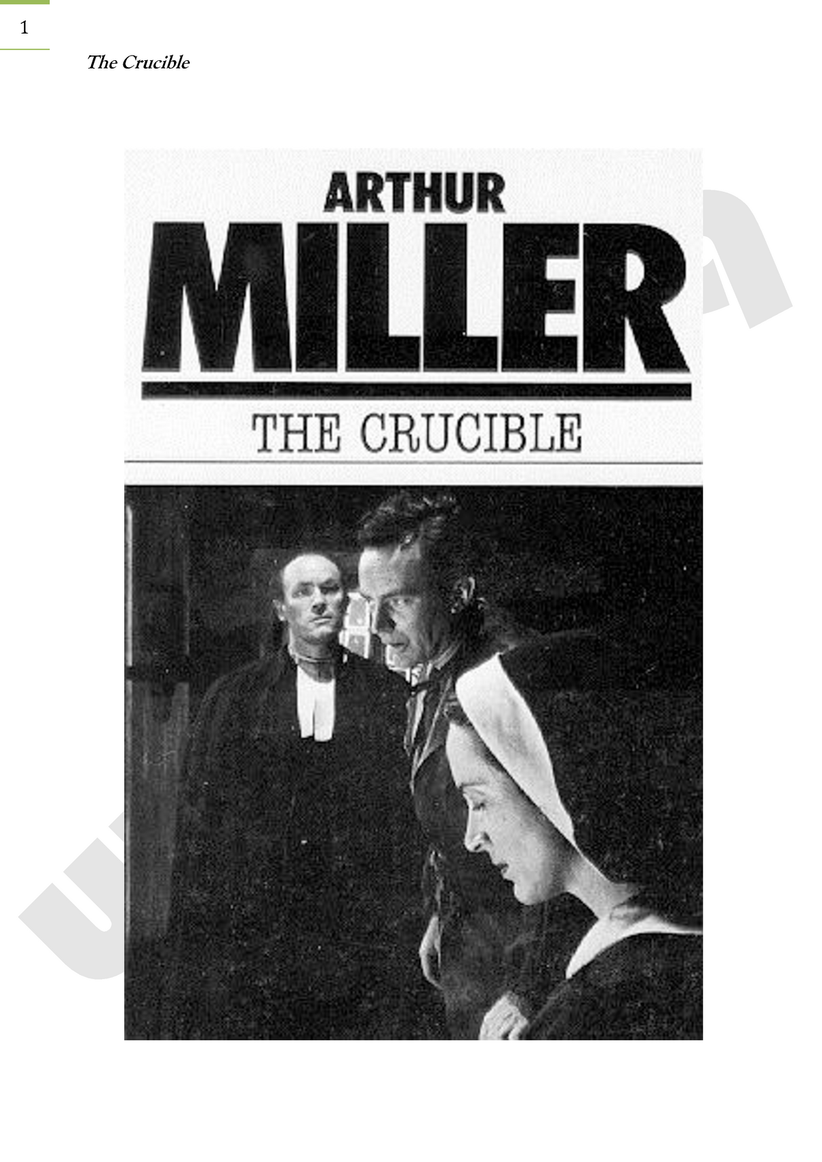 The Crucible By Arthur Miller - Q300 - Ox - Studocu