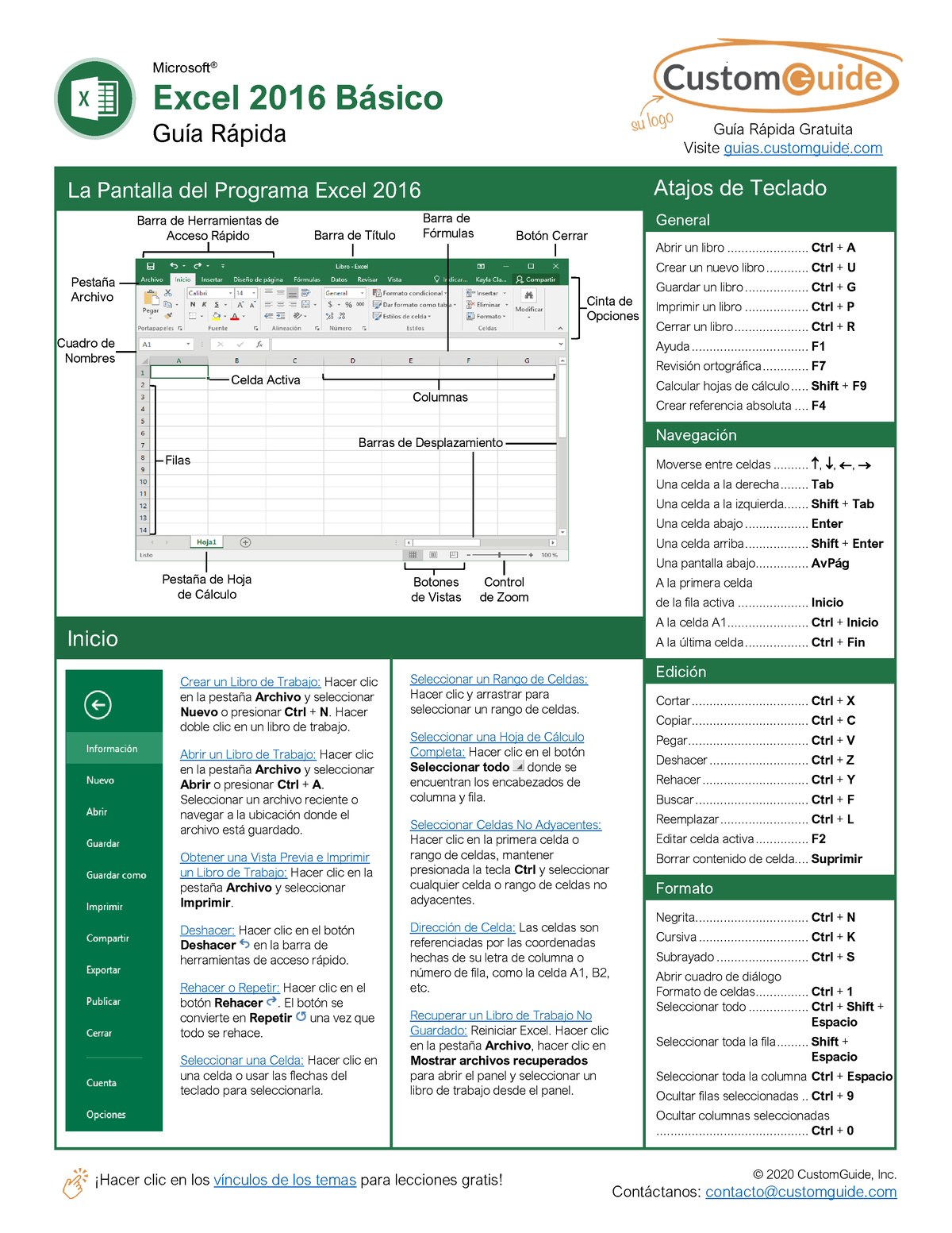 Excel Basics - ¡Hacer Clic En Los Vínculos De Los Temas Para Lecciones ...