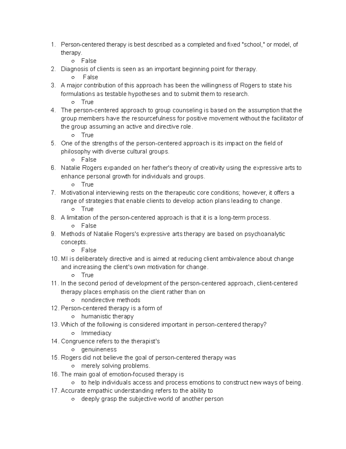 Person Centered Therapy Is Best Described As A - 24l4veu