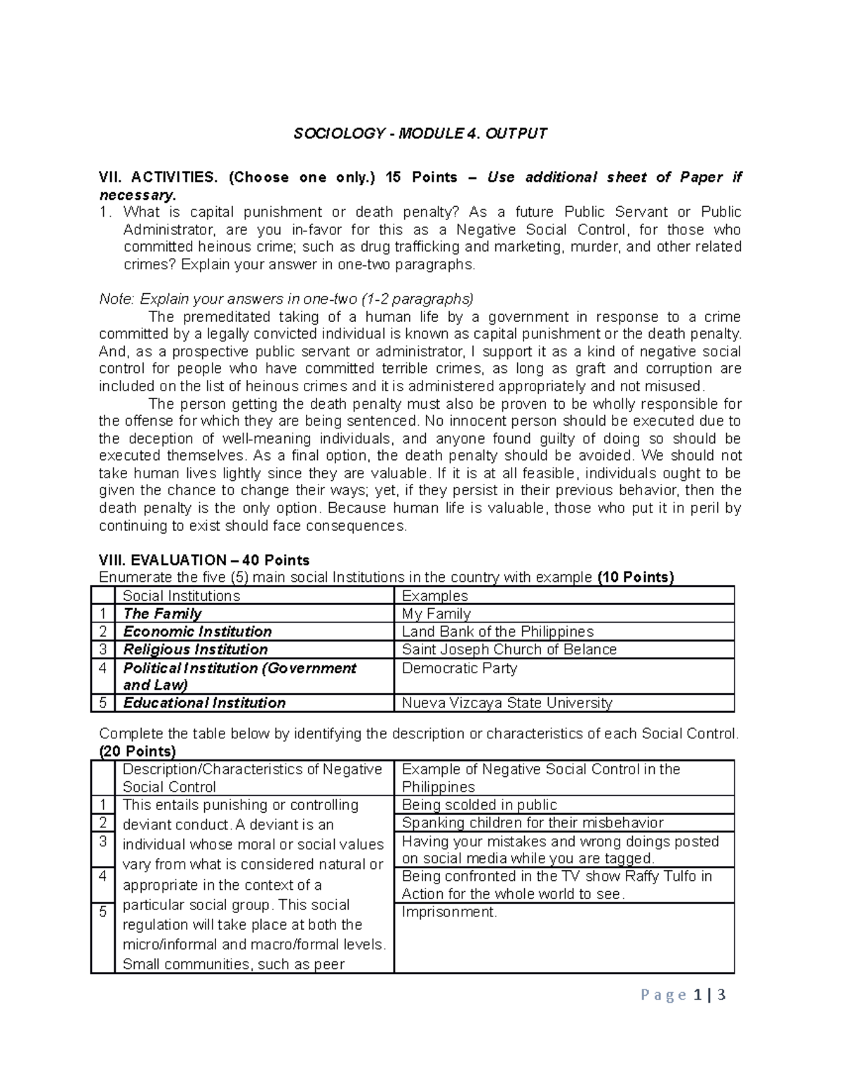 Evaluation Sociology Definition