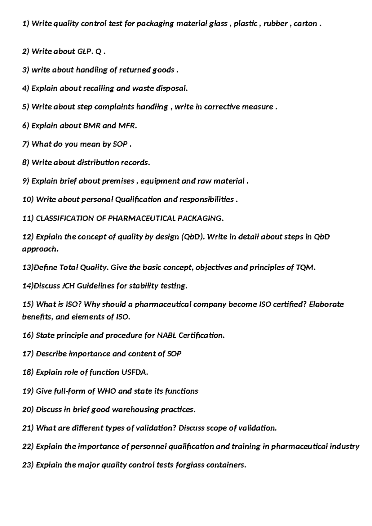 Index - Write quality control test for packaging material glass ...