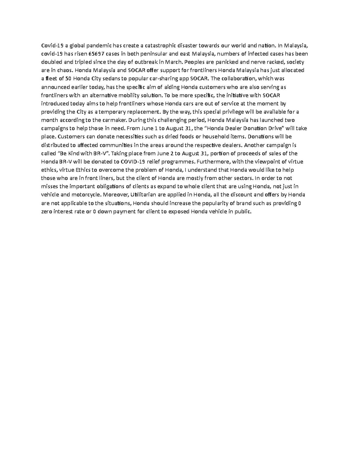 Covid - Lecture notes s - Covid-19 a global pandemic has create a ...