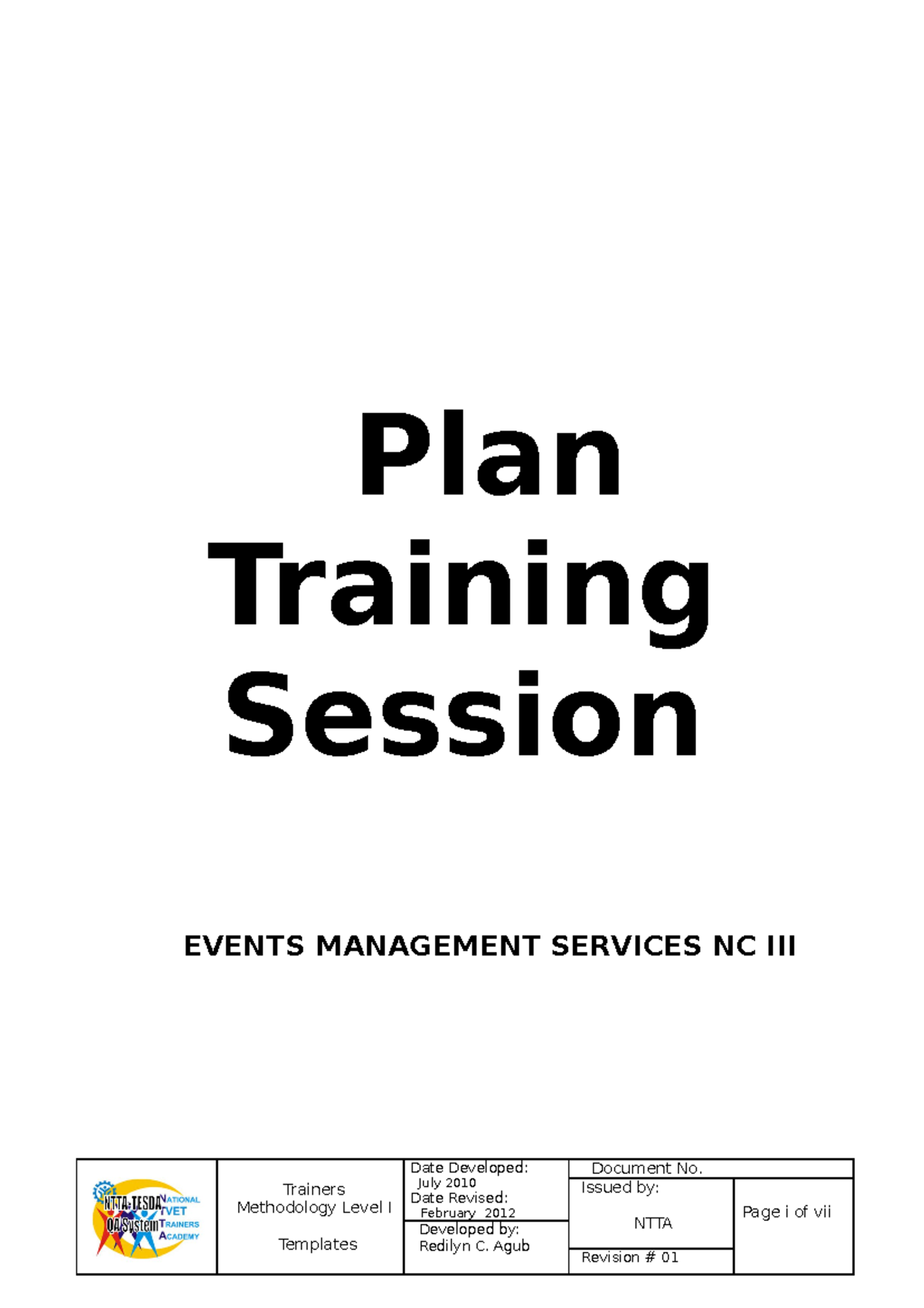 plan-training-session-events-management-plan-training-session-events