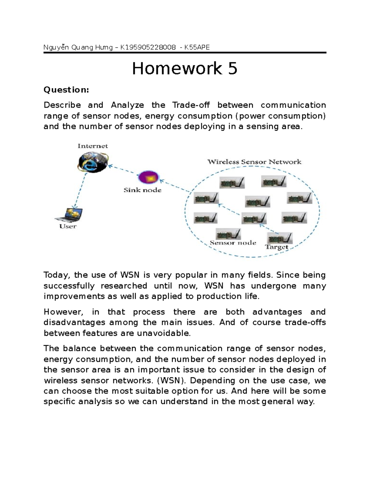 Homework 05 - Nguyễn Quang Hưng - Nguyễn Quang Hưng – K195905228008 ...