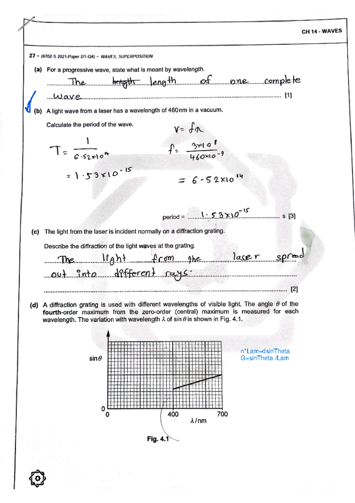 Waves checked - Fundamental Of Physics - Studocu