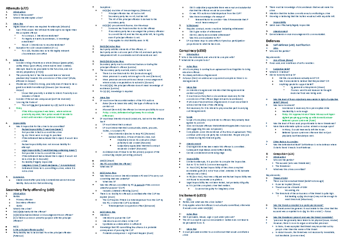 Final final cheat sheet - Attempts (s72) Introduction Who is the ...