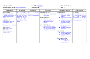 NCP-RLE - Example - LOPEZ, RAVEN JOE D., S ASSESSMENT INFERENCE ...