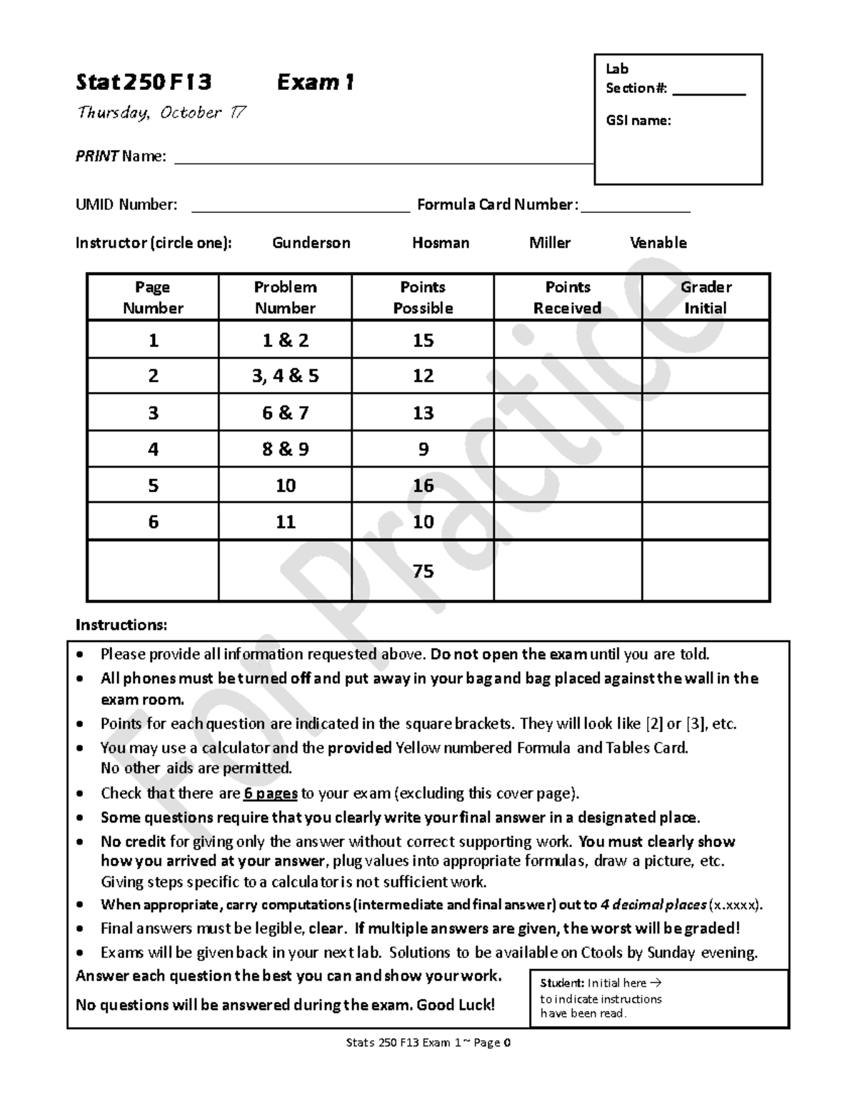 Umich Stats 250 - ln78jfg