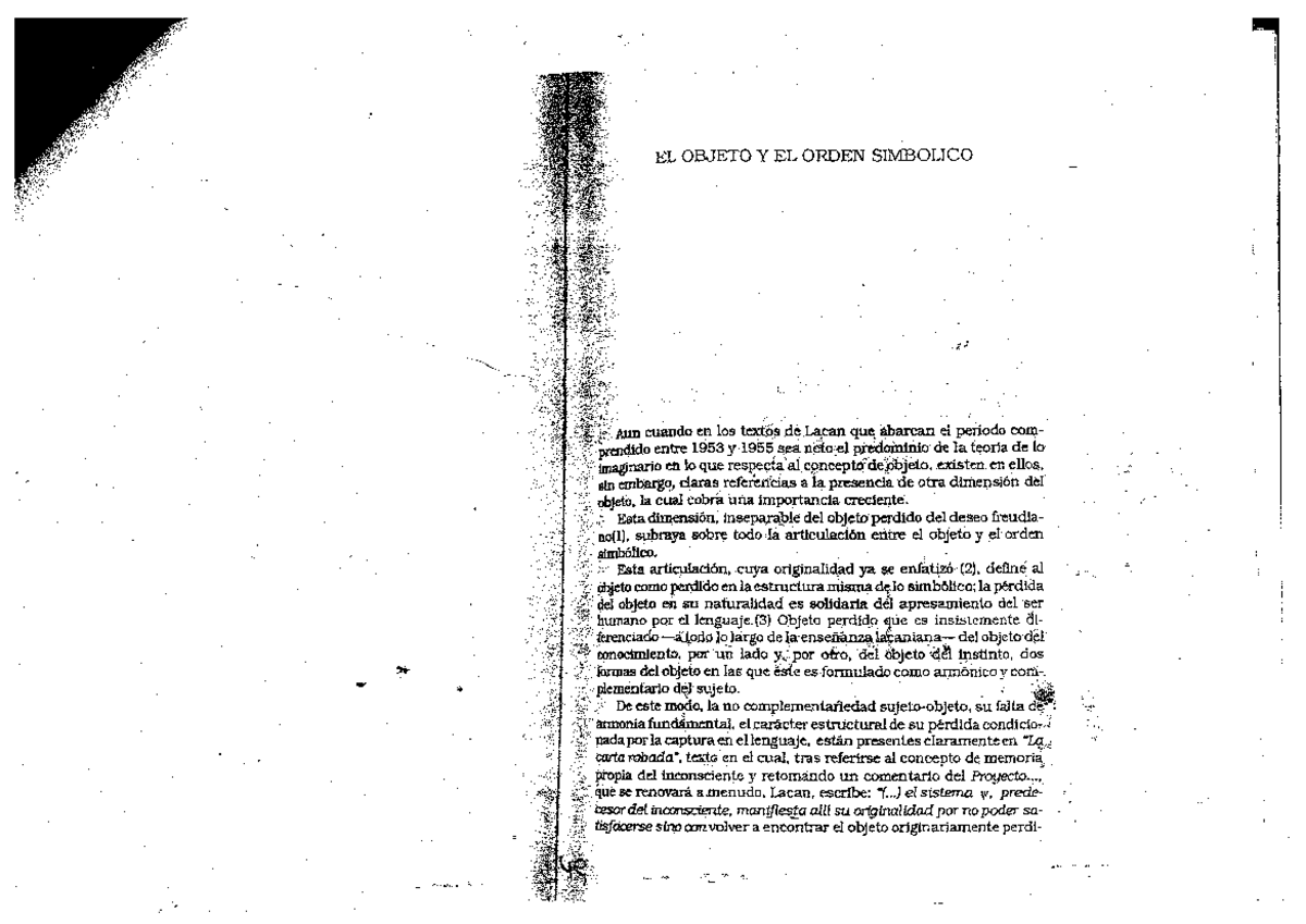 Rabinovich - el objeto y el orden simbolico (el concepto de objeto en