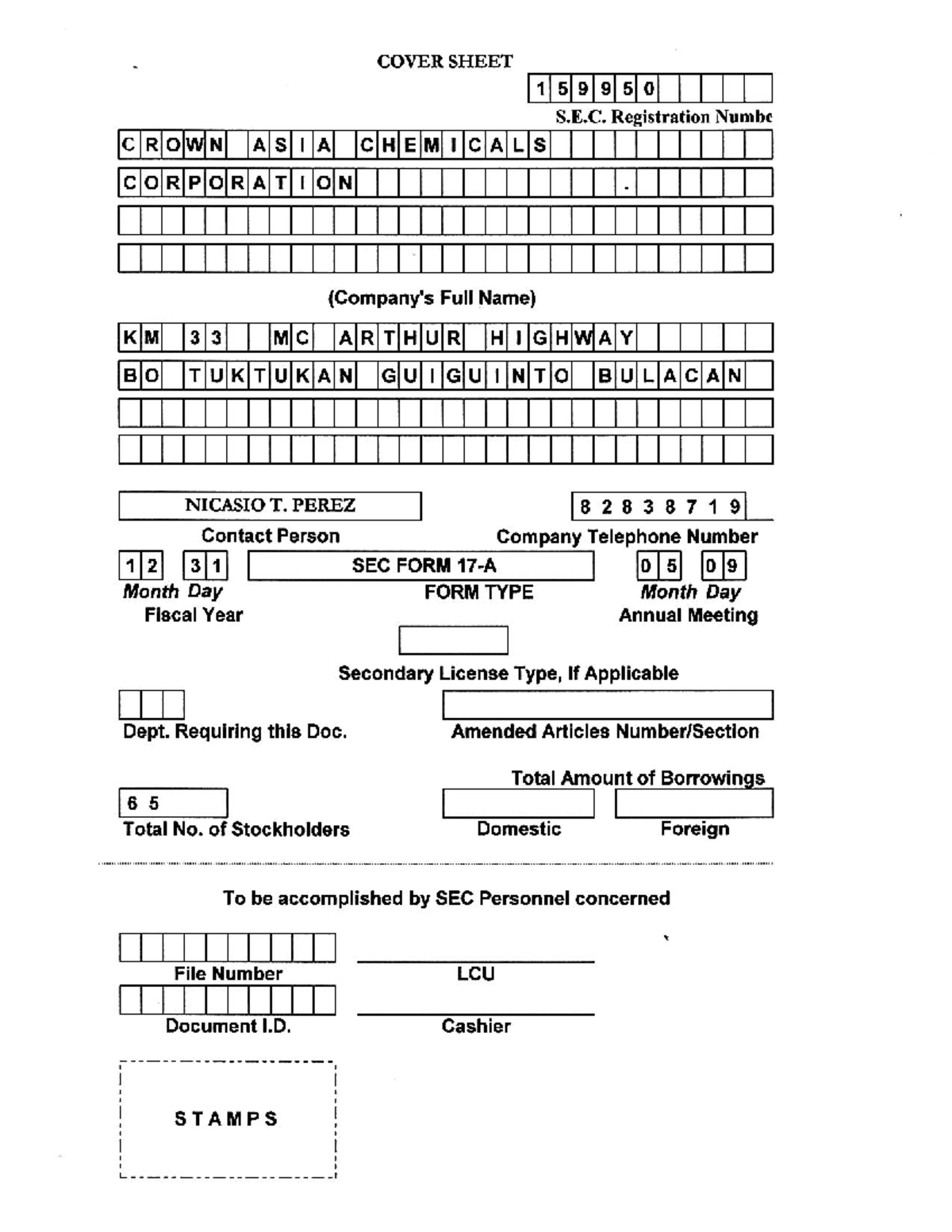 SEC 17-A 2023 - Economics - COVER SHEET 159950 S.E. Registration Numbe ...