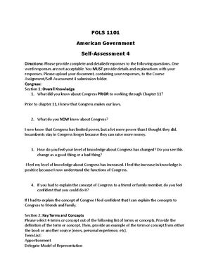 POLS 1101 Study Guide Final Exam (Chapters 8-9, 11-13 And GA Gov't ...