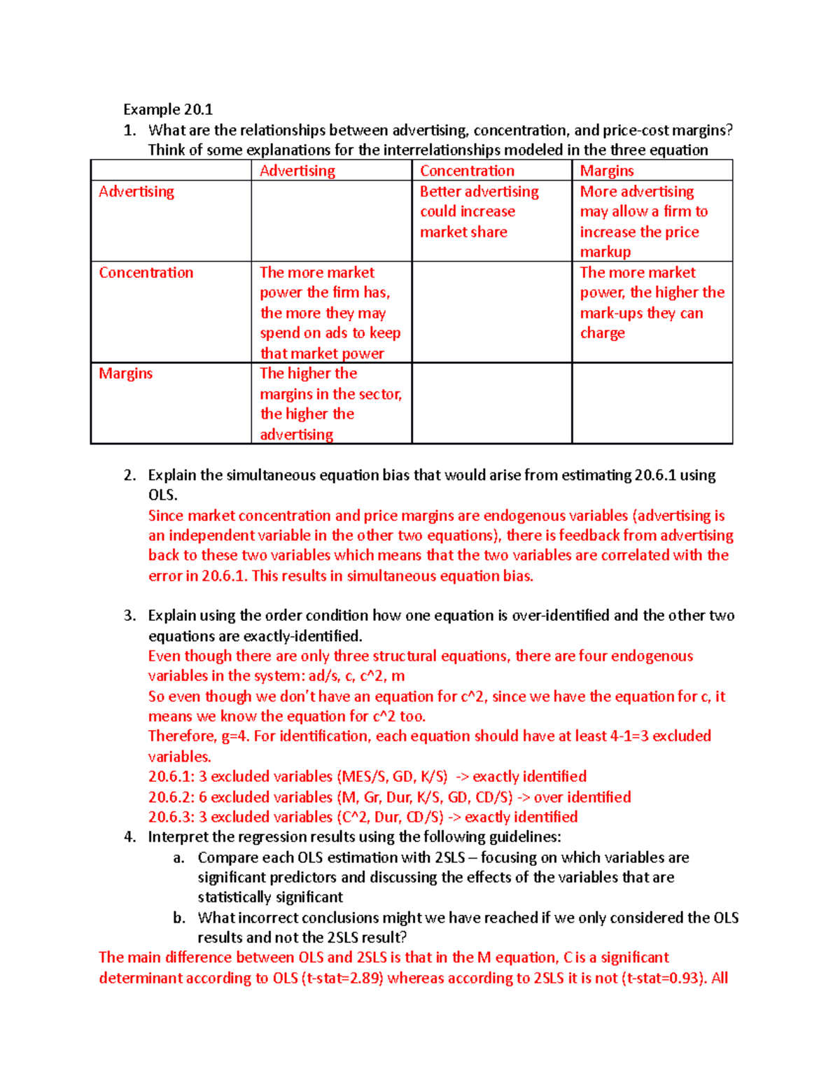 Case Study 01 - Answers - Cointegration - Example 20. What are the ...