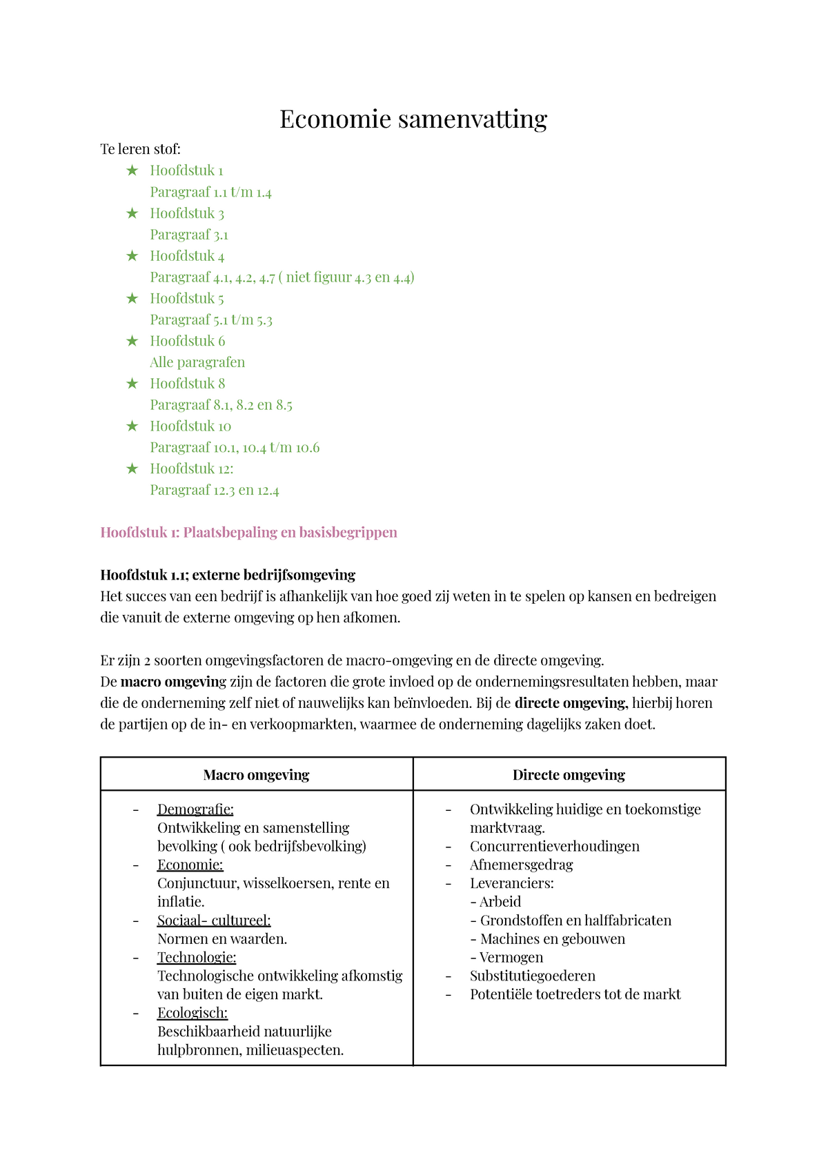 Economie Blok 1 Samenvatting-3 - Economie Samenvatting Te Leren Stof ...