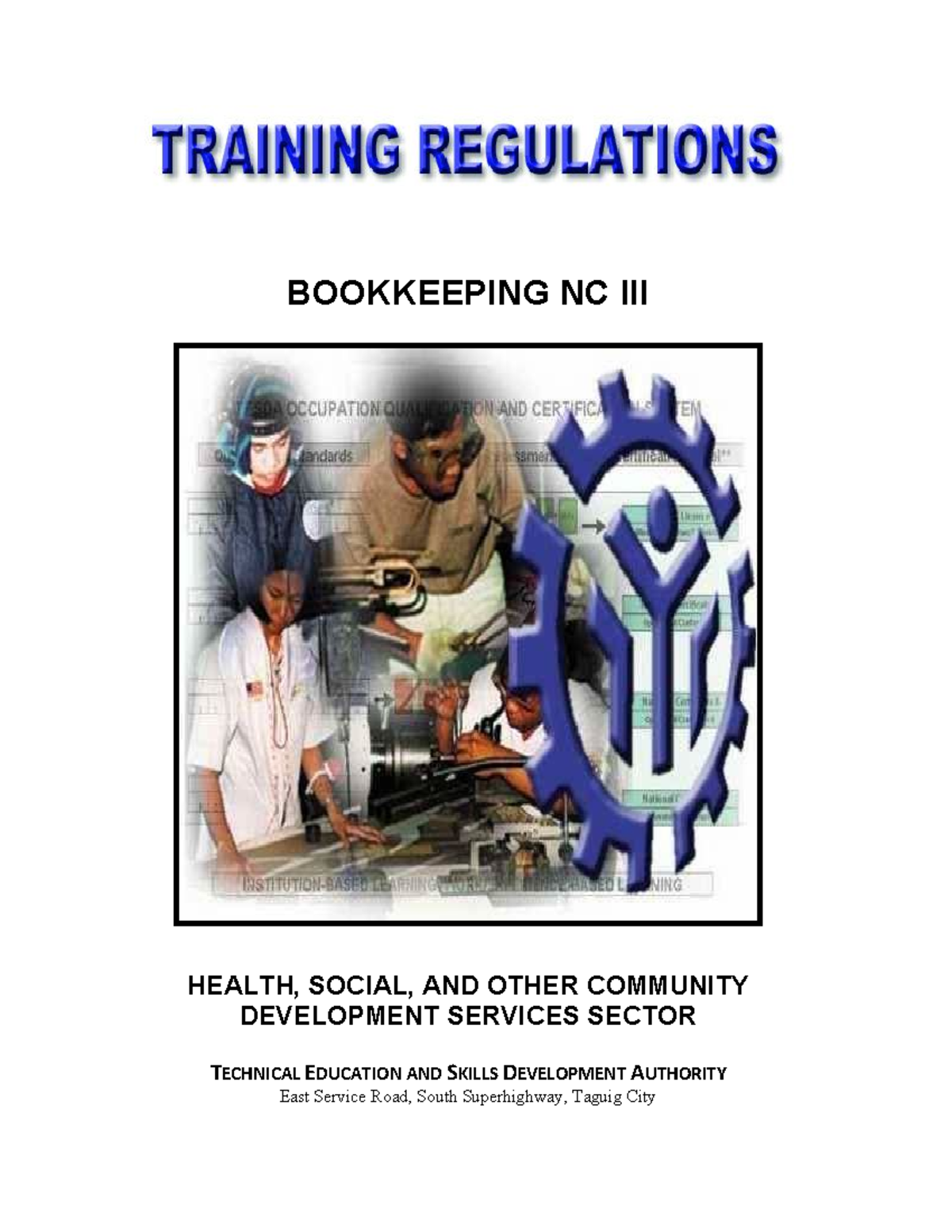 Training Regulations Bookkeeping NC III BOOKKEEPING NC III HEALTH 