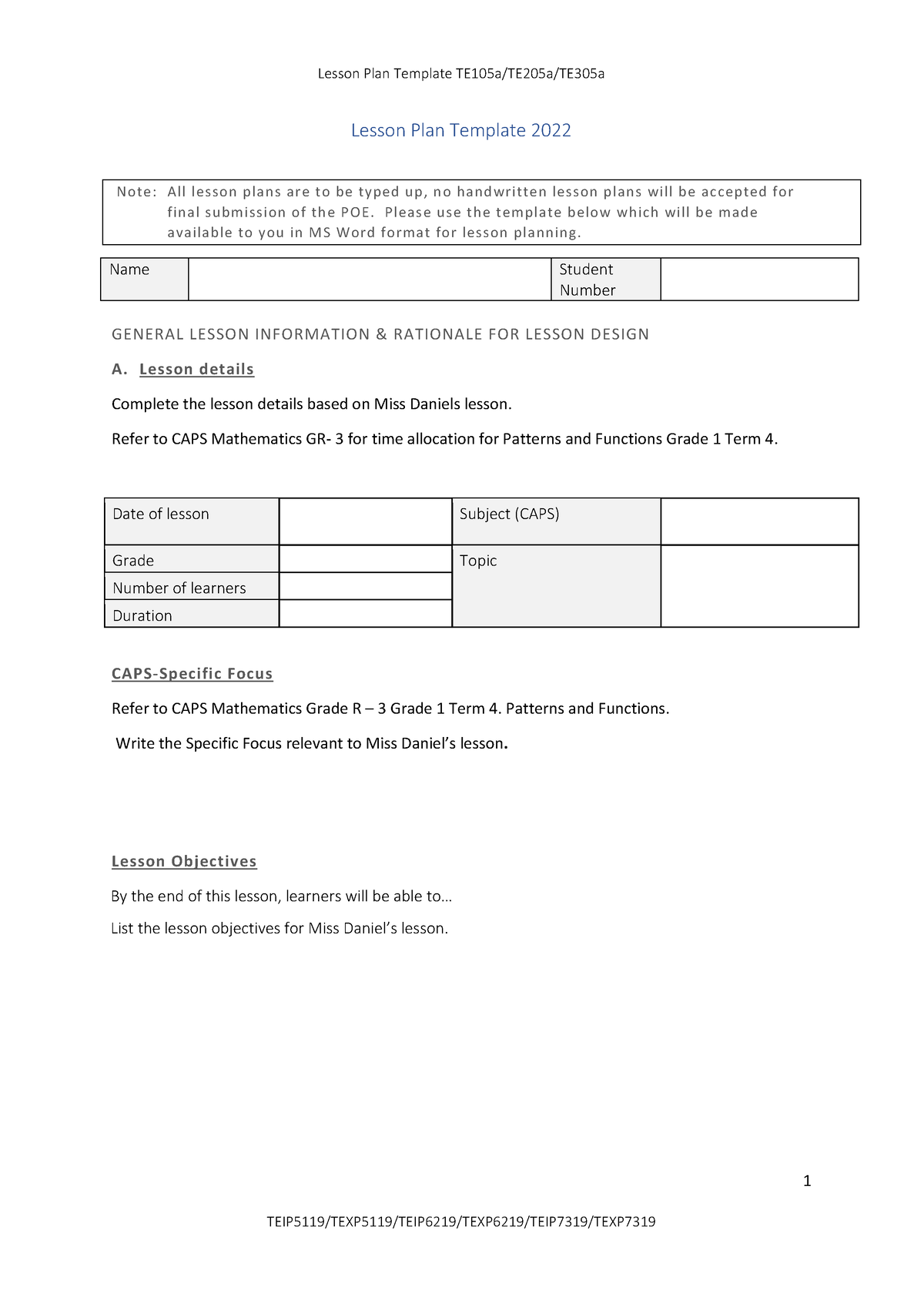 TMPF6212 Lesson Plan It Will Help 1 Lesson Plan Template 2022 Note   Thumb 1200 1697 