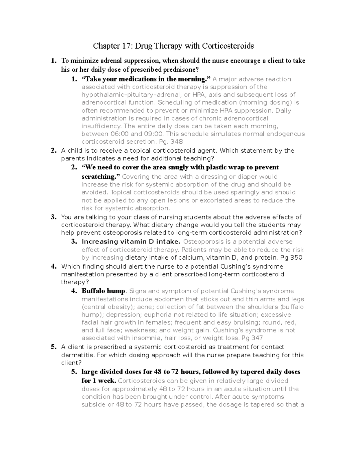 Chap 17 Pharm - Chap PrepU. - Chapter 17: Drug Therapy With ...