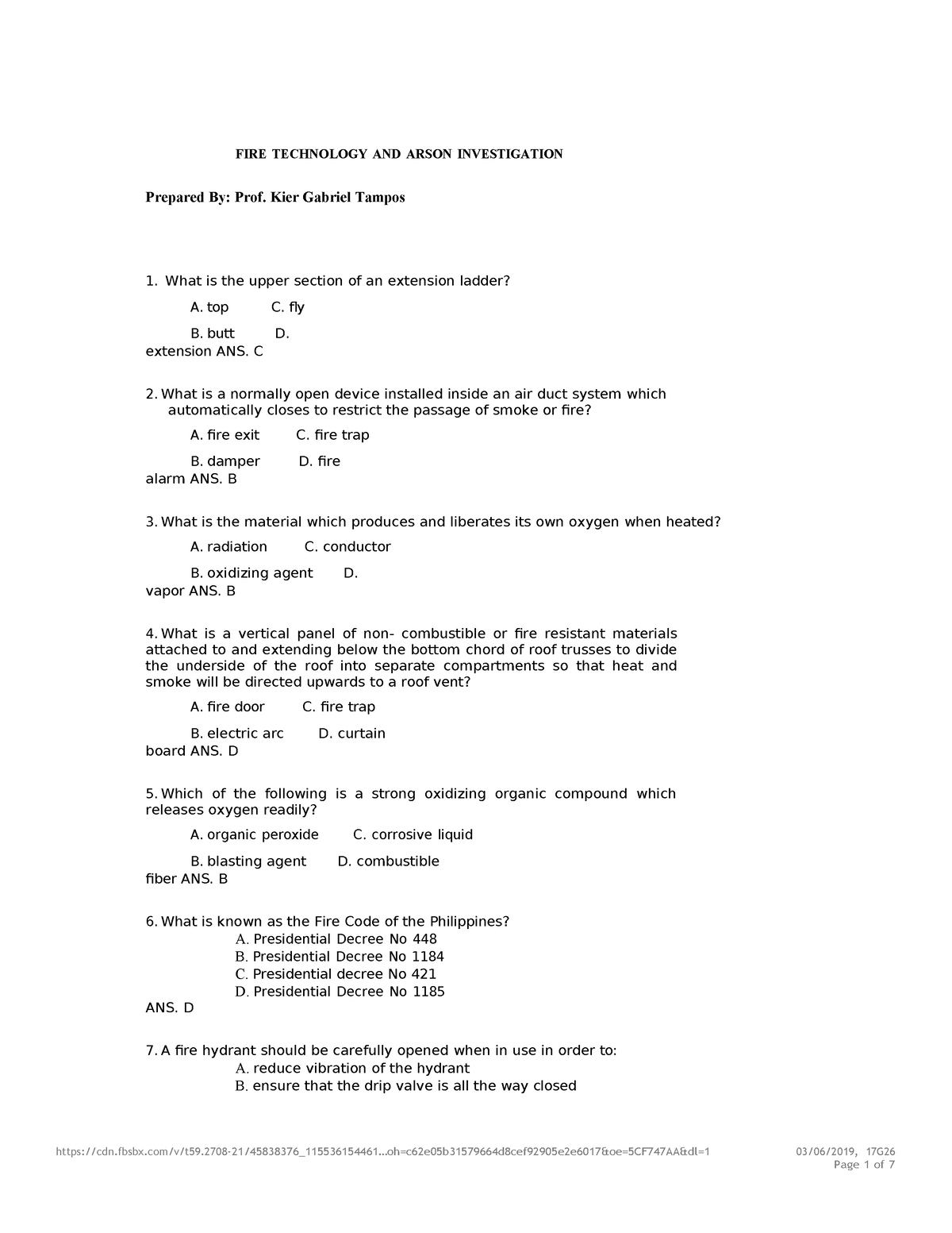 FIRE-TECHdocx - lecture to taugh - cdn.fbsbx/v/t59.2708- - Studocu