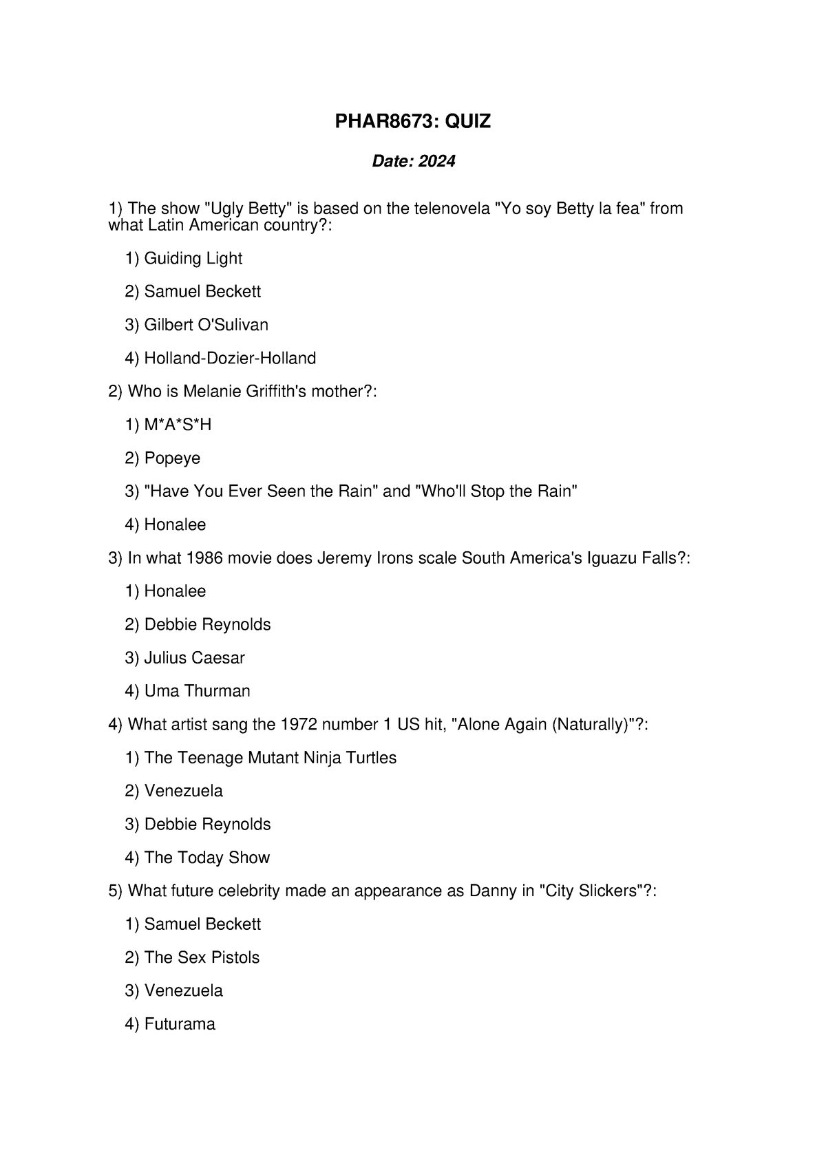 Fashion Design 112 QUIZ 14 PHAR8673 QUIZ Date 2024 The Show Ugly   Thumb 1200 1697 