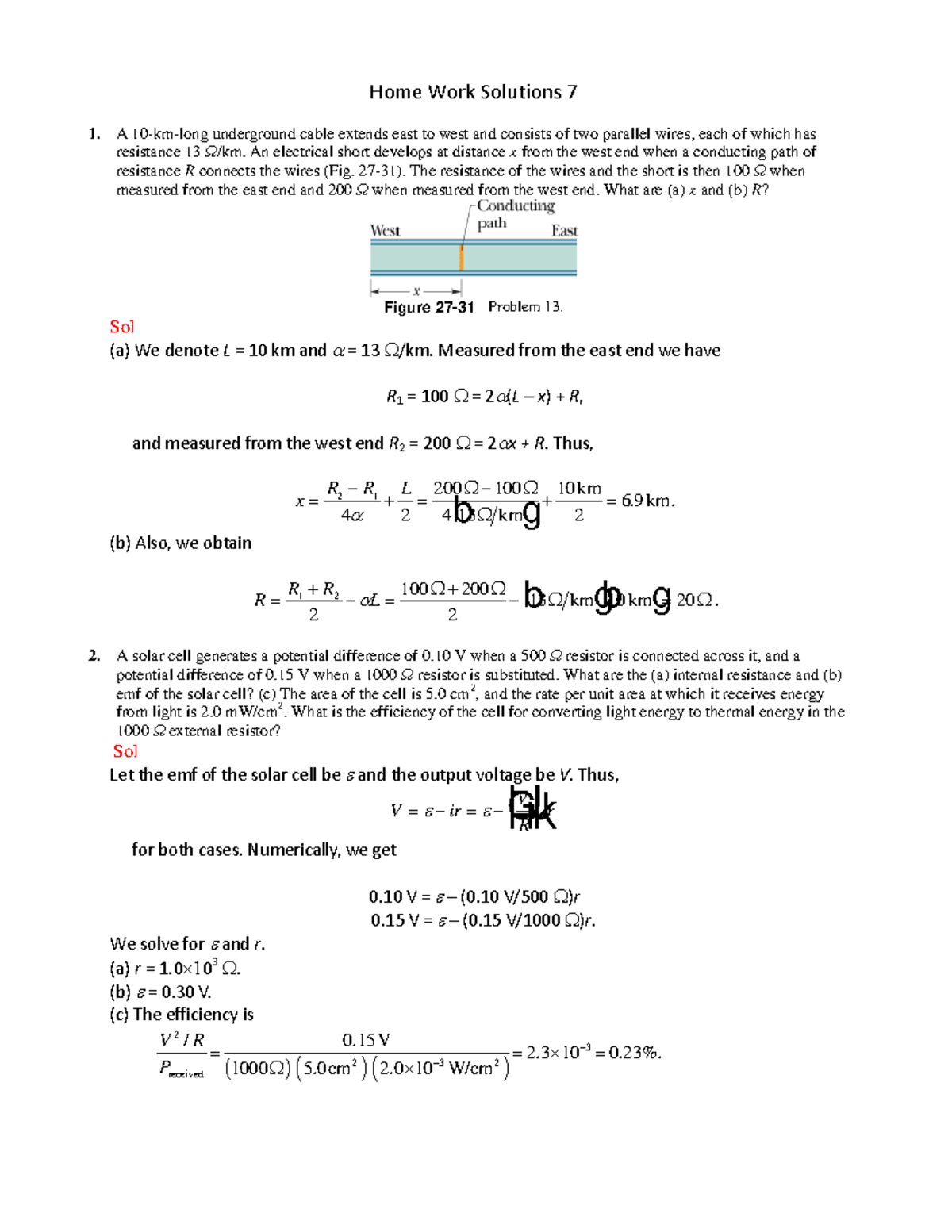 Home Work Solutions 7 - ejercicios electricidad y magnetismo para ...