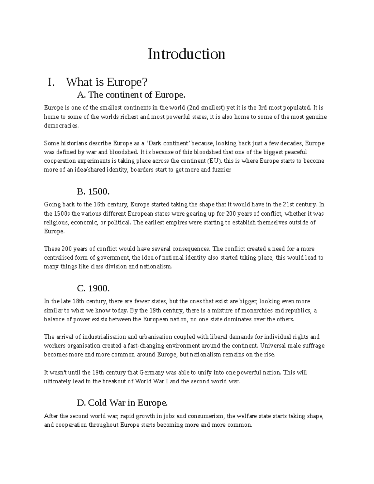 1. Introduction - Introductory lecture to the complexity of European ...