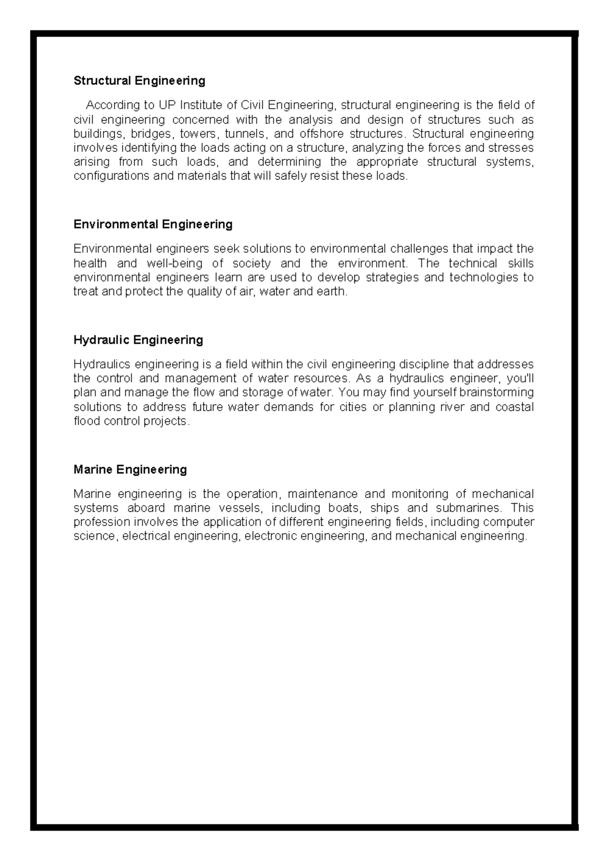 Border - N/A - Structural Engineering According to UP Institute of ...