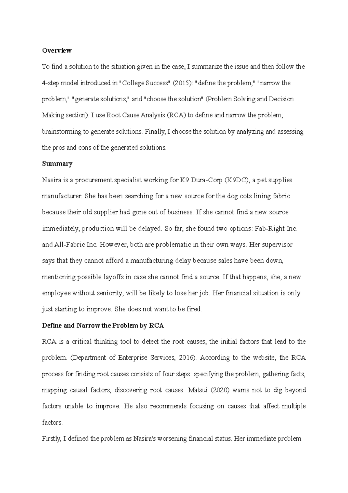 Rae Proctor'S Innovative Approach To Problem Solving: A Case Study - 0f03kcg