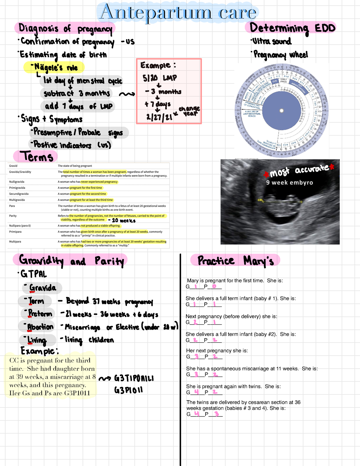 Antepartum 2 - Pre Pregnancy Made Easy - Antepartum CareAntepartum Care ...