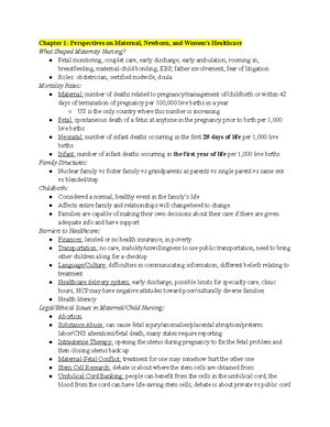 Labor And Birth Process And The Nursing Management Of Labor - Chapter ...