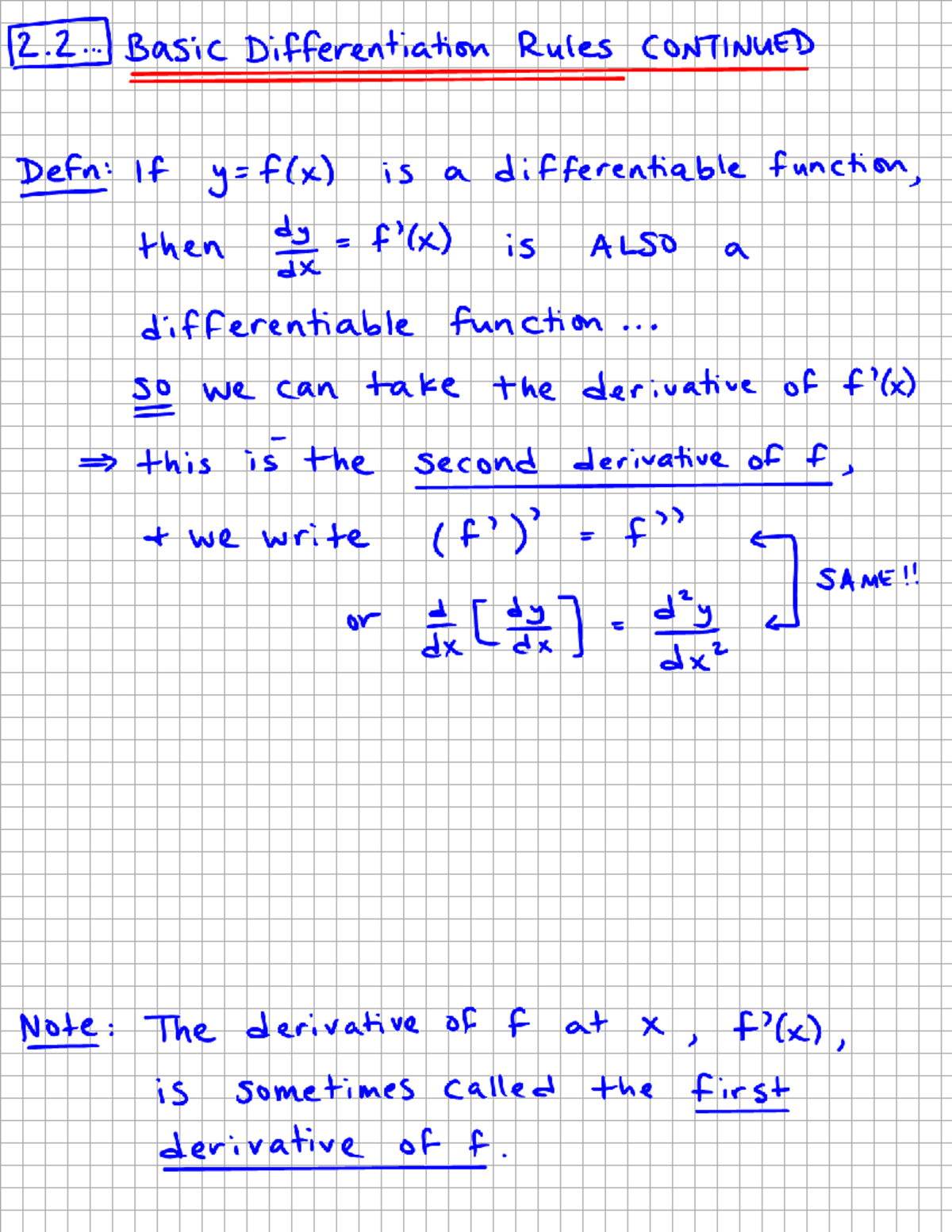 141 2point 2 Lecture 2 notes - MA 141 - Studocu