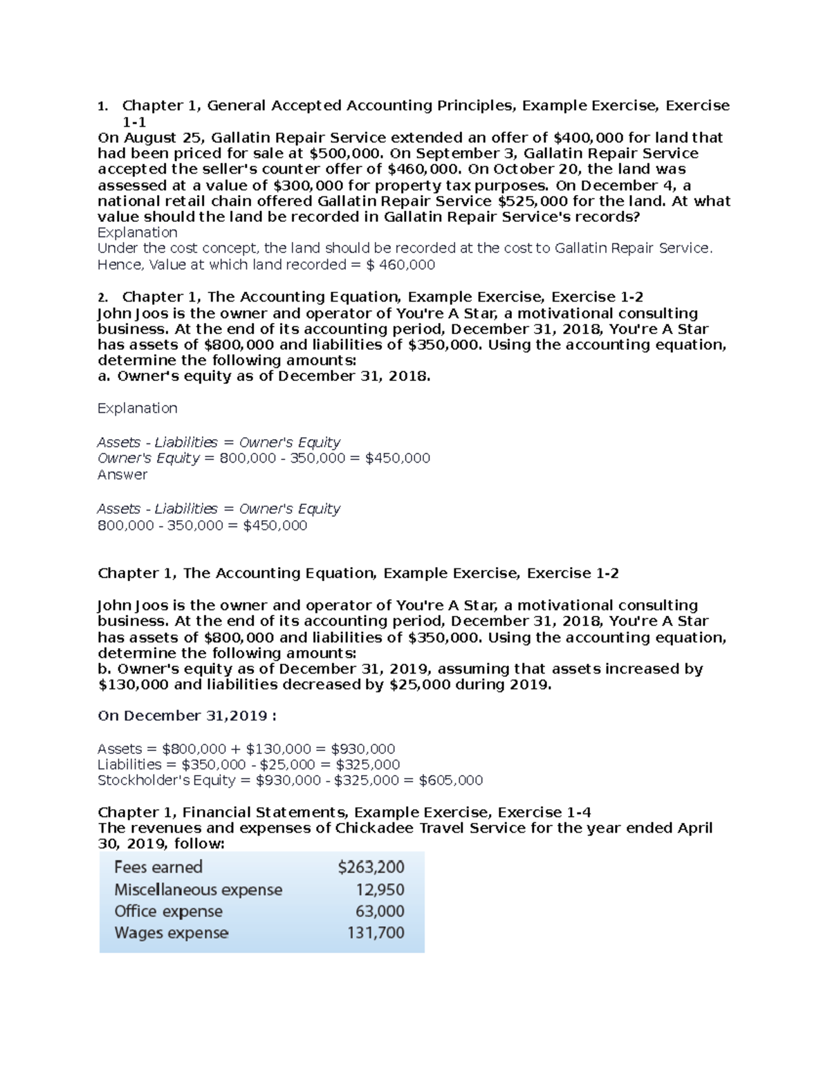 Accounting Revieweracs chapter 10, PPE ACQUISITION Chapter 1, General Accepted Accounting