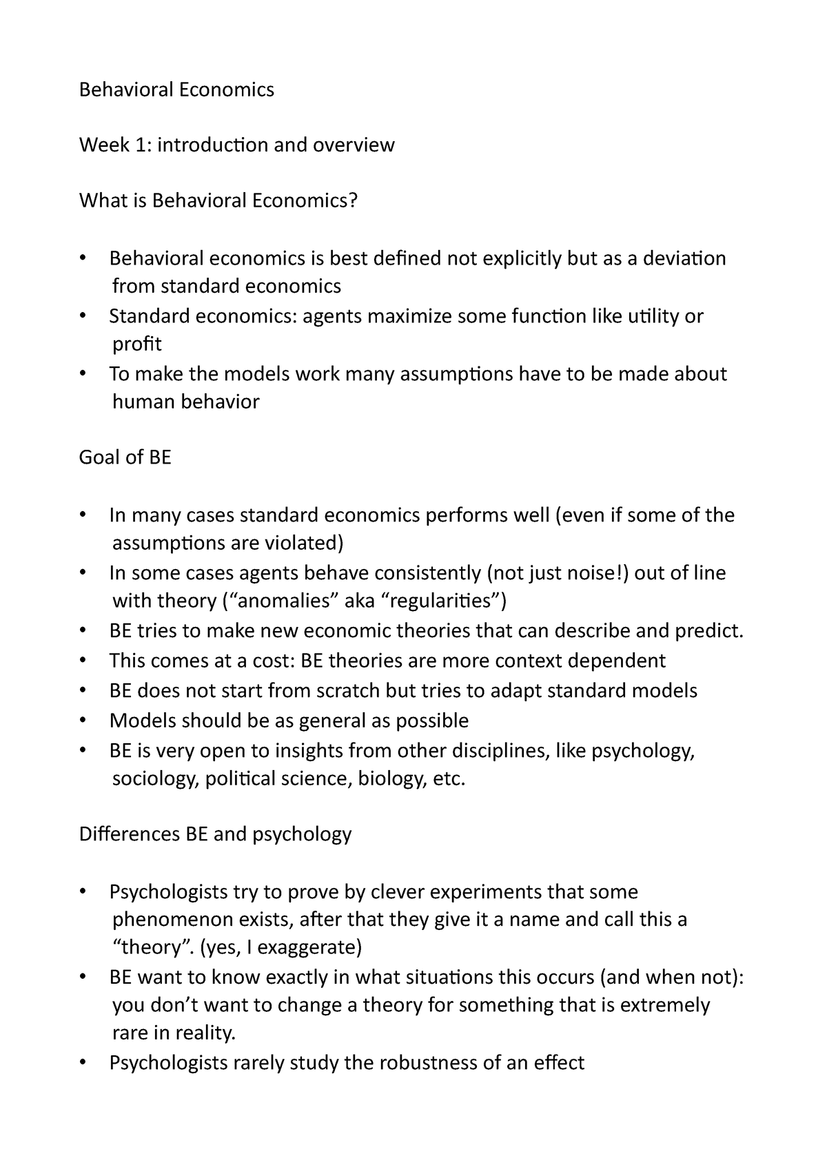 behavioral economics extended essay