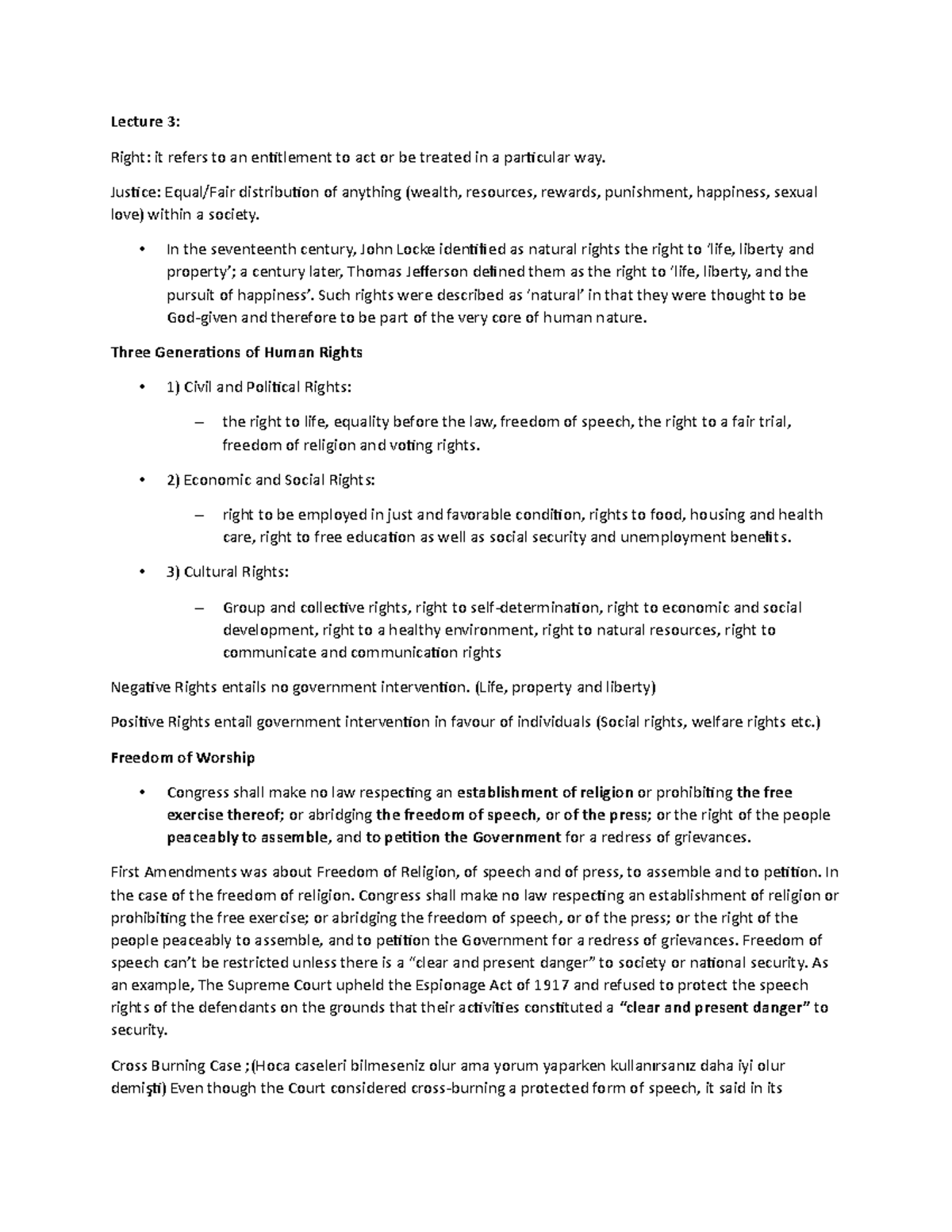 Us politics part2 - No description - Lecture 3: Right: it refers to an ...