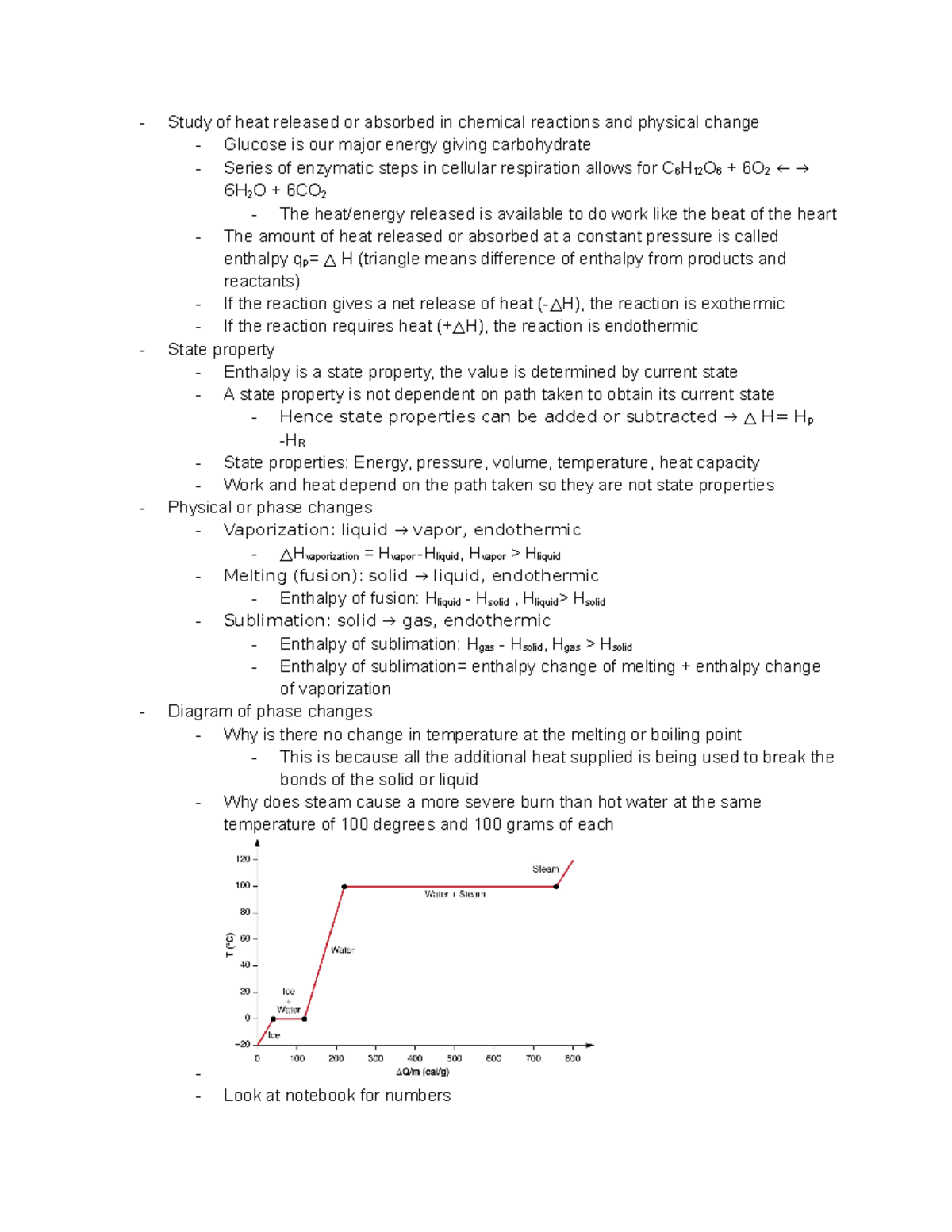 Thermodynamics - Professor Lavelle - Study of heat released or absorbed ...