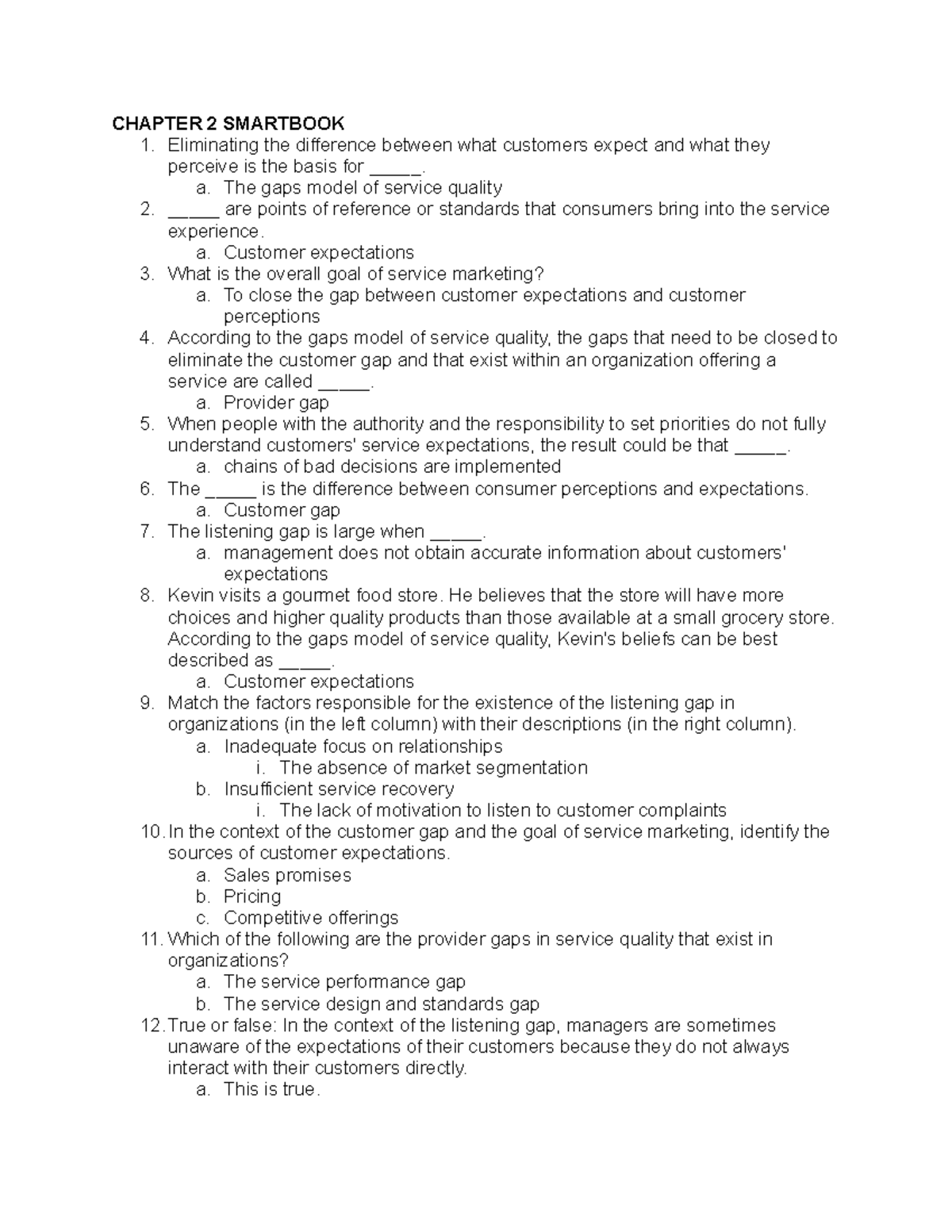 Chapter 2 Smartbook Prof. Dennis Rawls College of Business