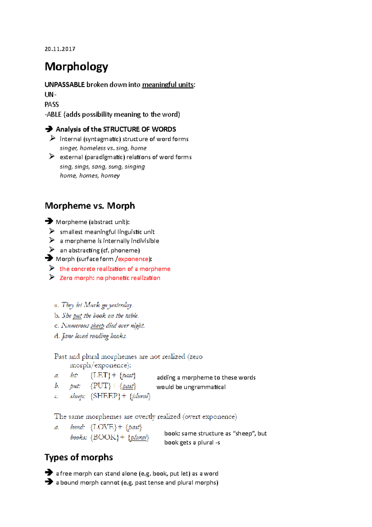 morphologynotes-introduction-to-english-linguistics-409200-studocu