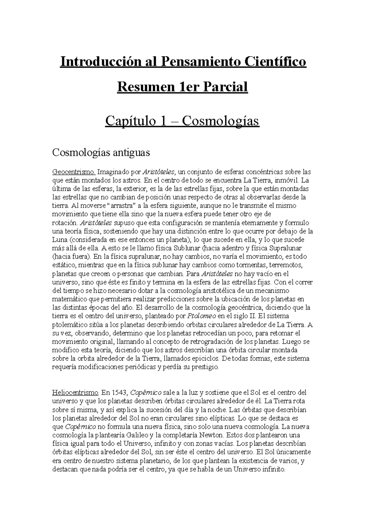 Introduccion al pensamiento cientifico usal - al Pensamiento Resumen ...