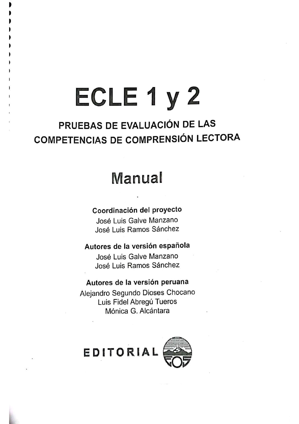 ECLE 1 Y 2 - Prueba De Evaluación De Las Competencias - Evaluacion ...